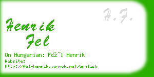 henrik fel business card